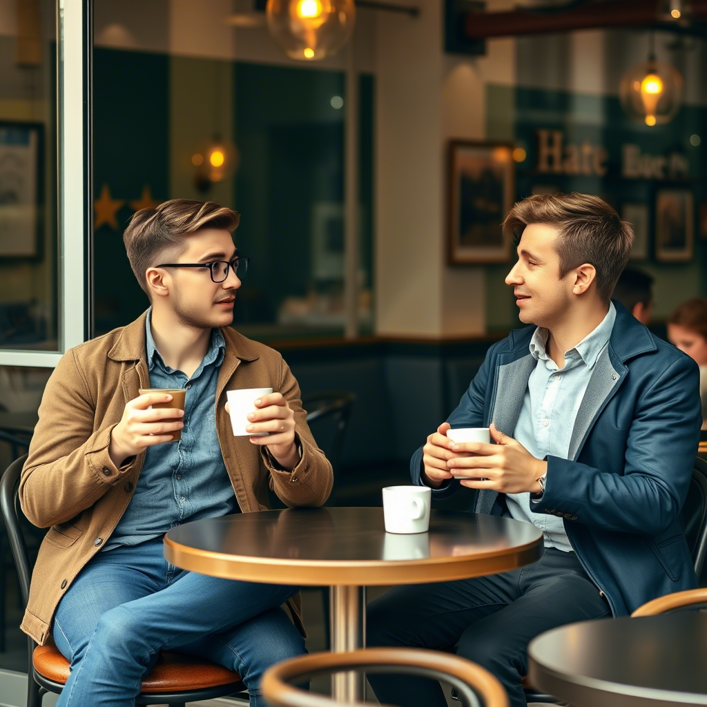 Встретились два друга. 