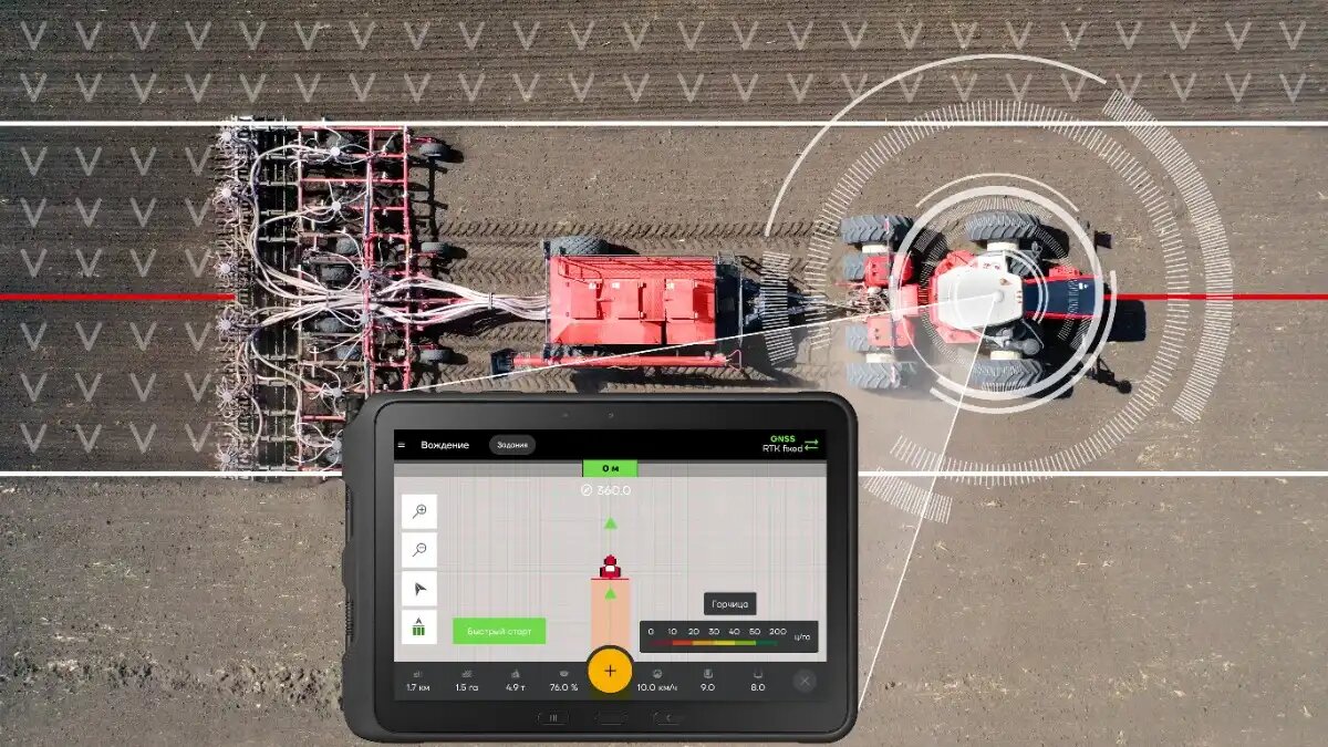 Фото: rostselmash.com
Управление комбайном или трактором фермеры могут отдать системам РСМ Агротроник Пилот