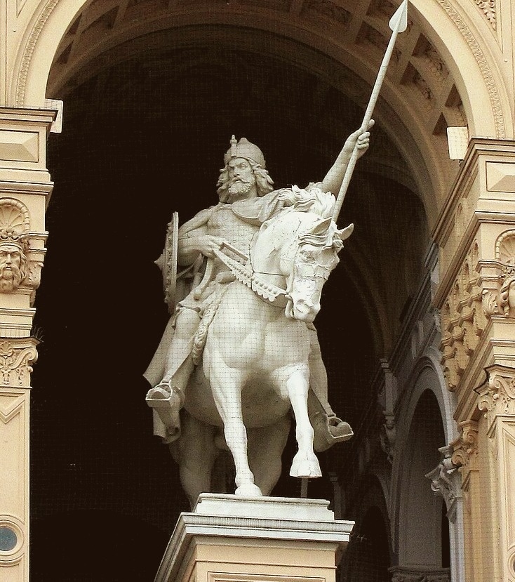 Никлот, Шверинский дворец (скульптор Кристиан Геншов)