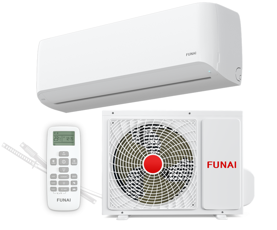 На фото сплит система Funai