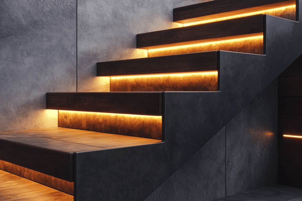    Создайте уют с лестницей с подсветкой от ZMK Zenit: преимущества, идеи и монтаж для вашего дома в Уфе ZMK-ZENIT