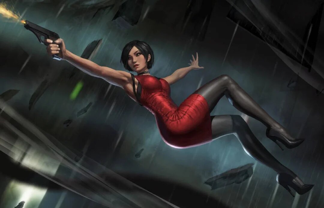 Ада Вонг. Арт создан NikitaNV: https://www.deviantart.com/nikitanv/art/Ada-Wong-801222015