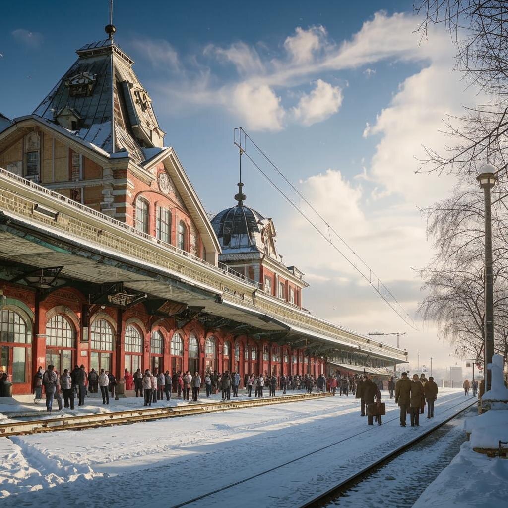 Вокзал города Воркута