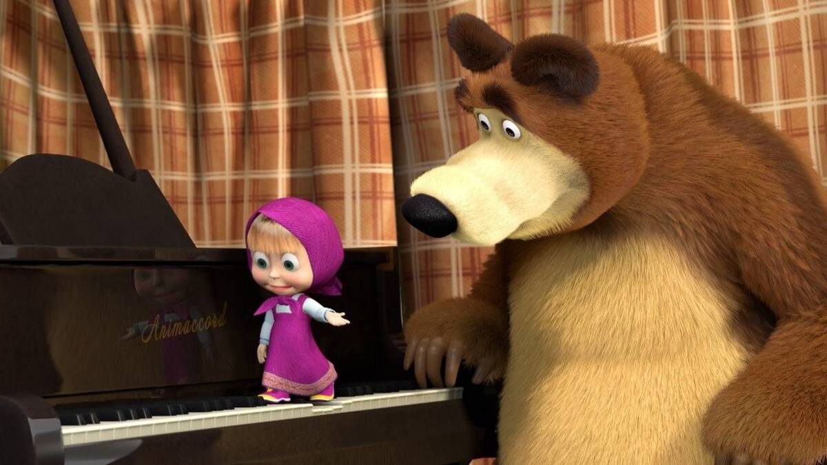    кадр из мультфильма «Маша и Медведь»
