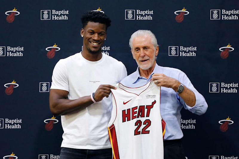 Джимми Батлер и Пэт Райли