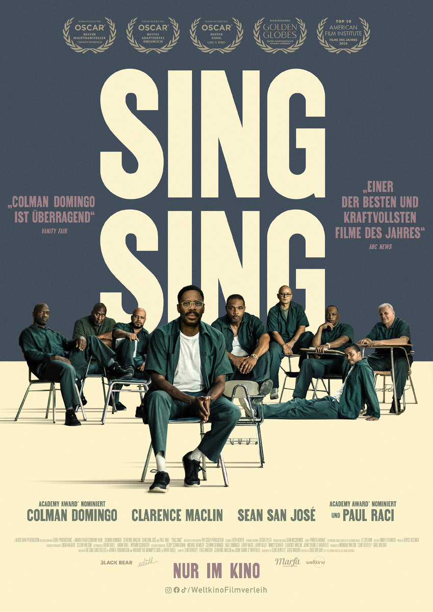 постер к драме "Синг-Синг" (2023), режиссёр Грег Куидар (Greg Kwedar)