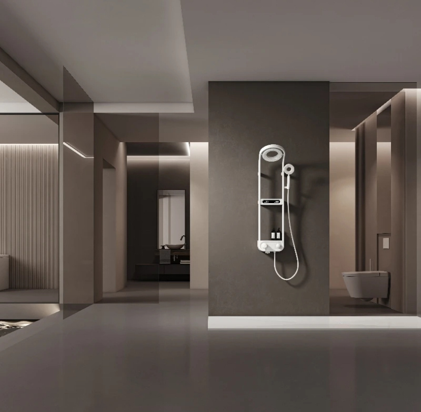 Душевая стойка помогает оптимизировать пространство и освободить место в небольшой ванной. Благодаря ей возможно создать комфортный душевой уголок, обойдясь без объемной кабины. Также можно установить стойку с полками над ванной, что позволит избежать беспорядка на краях, где обычно располагаются мочалки и флаконы с шампунями.
Чтобы выбрать стойку нужного размера и не переплатить за ненужные функции, важно ознакомиться с ее характеристиками. Мы подготовили руководство по выбору, которое поможет вам сделать правильный выбор при покупке.
