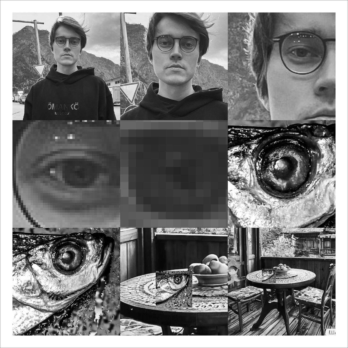 Эскиз альтернативной версии обложки и мудборд