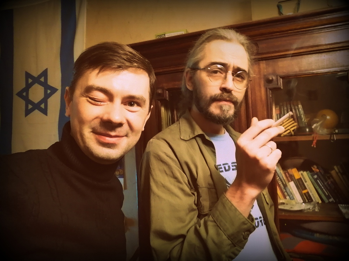 В.Юрич с Новослом у него на квартире незадолго до эмиграции последнего