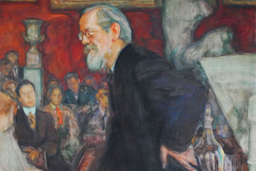    Л. Пастернак. На лекции профессора Ключевского, 1909 год. / km-penza.ru