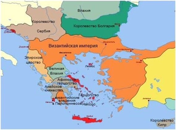 Византийская (Восточно-римская) империя в IX веке. Фото из открытого доступа