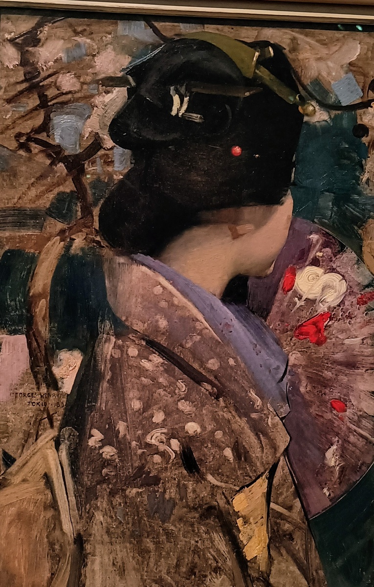 Kelvingrove Art gallery. Глазго . Шотландия. Фото автора . Японская леди. George Henry. 1894.