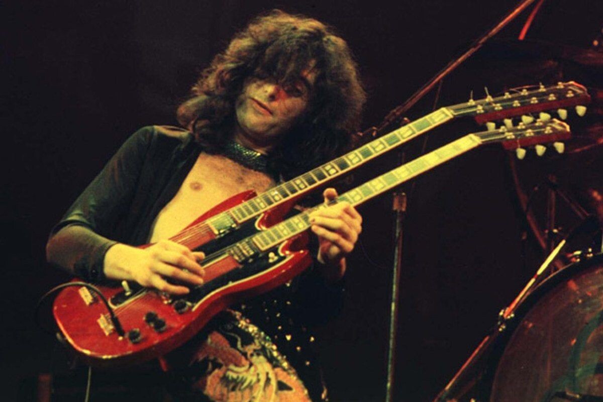 Jimmy Page (Led Zeppelin) и его гитара с двойным грифом