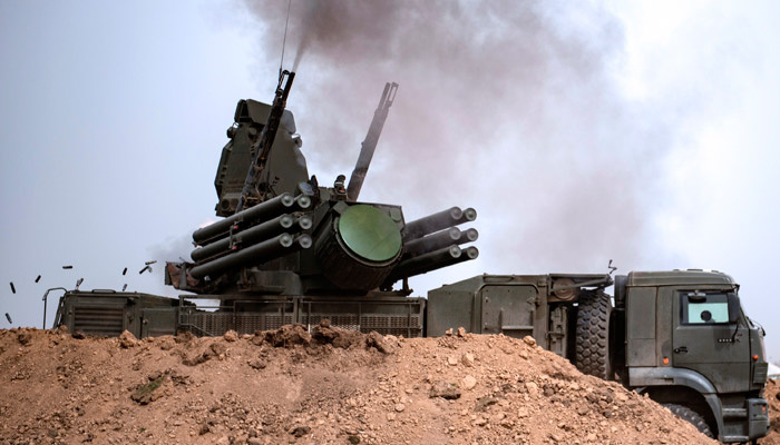 Работает ПВО. Фото: rg.ru