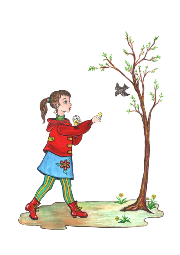 Художник Чемоданова В.П. Иллюстрация из книги Славная Пасха