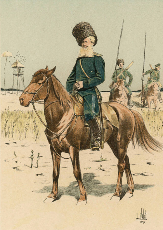 Штат Оренбургского нерегулярного корпуса в 1753 г. состоял из 650 служащих казаков; из них 550 находилось в Оренбурге, остальные – в Бердской слободе. В 1755 г. Военная коллегия по докладу И.И. Неплюева утвердила новый штат Оренбургского казачьего корпуса и всего казачьего войска, который насчитывал теперь 1094 человека, а все войско – 5597 человек. В 1755 г. казаки Оренбургского войска разделялись на три разряда: жалованные (1097 человек), получавшие казенное жалованье и полностью содержавшиеся за счет казны; маложалованные (703 человека), получавшие жалованье только на всю «воинскую справу», пахотные и сенокосные земли, и безжалованные (3080 человек), получавшие лишь пашенные, сенокосные и пастбищные угодья. Жалованные казаки обязаны были выставлять на службу половинное число людей, маложалованные – одну треть, а безжалованные – не более четверти всего их числа. Размер жалованья колебался от 3 до 100 рублей в год, в зависимости от чина и места службы. В Оренбурге рядовые казаки, писари, сотенные получали 15 рублей, сотник – 30, есаул – 50, атаман – 100 рублей в год. Кроме денежного вознаграждения, казак получал по полтора фунта пороха и по фунту свинца.