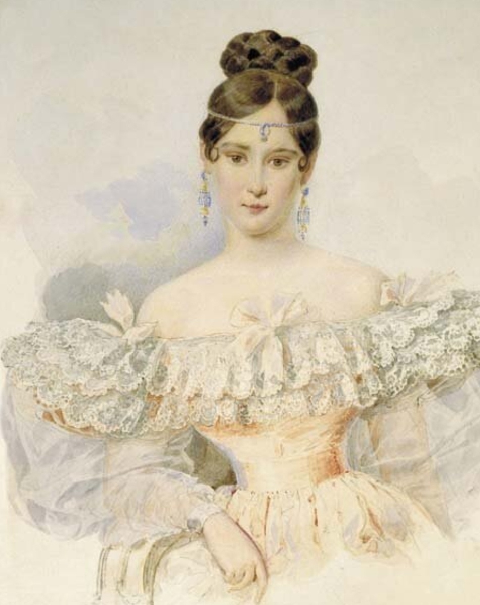 Наталья Гончарова портрет кисти Брюллова