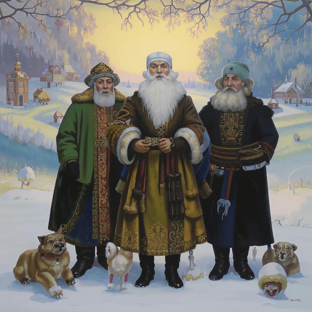  Главные герои поэмы "Мороз, Красный Нос".