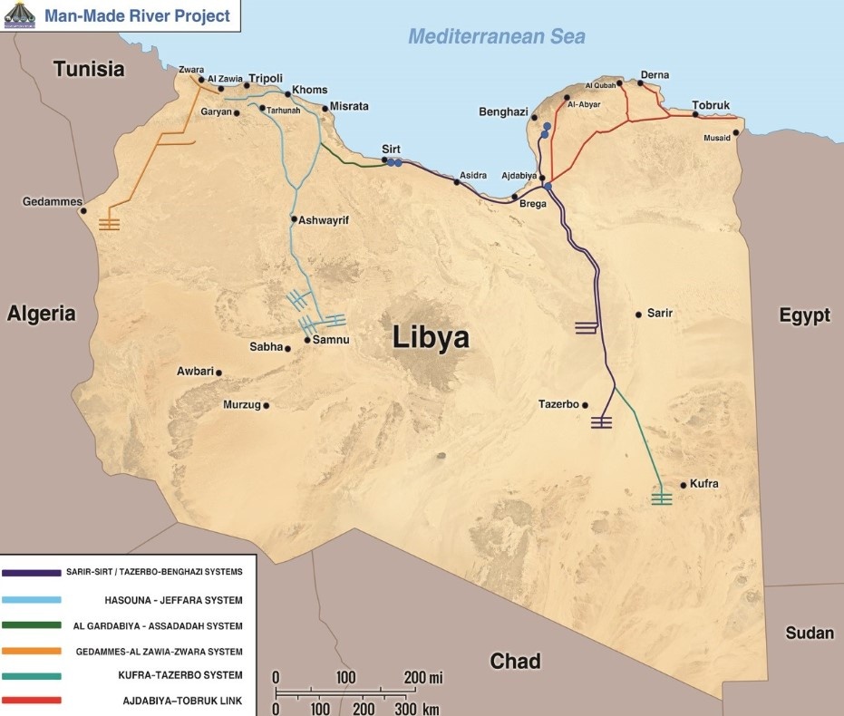 Карта с планом проекта (gmra.com.ly)