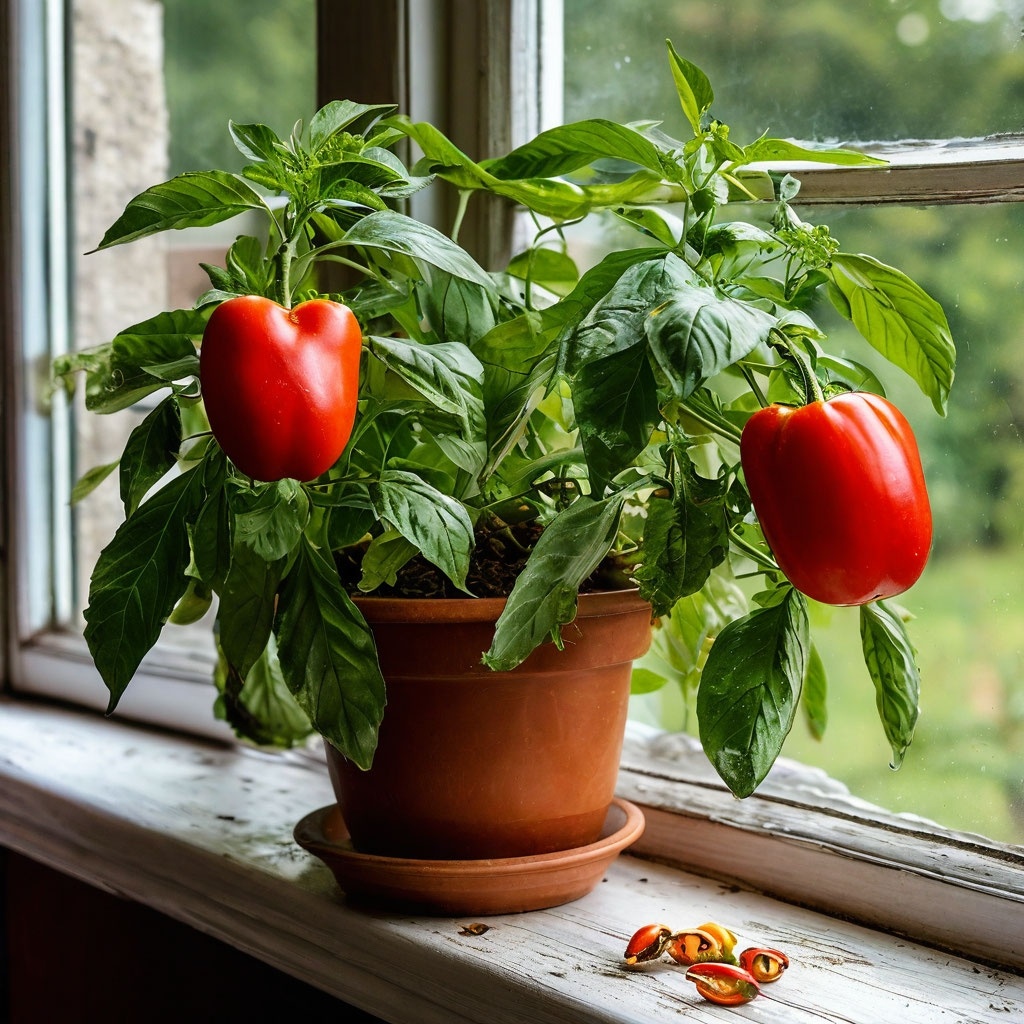Как я выращиваю перец на подоконнике: мой личный опыт