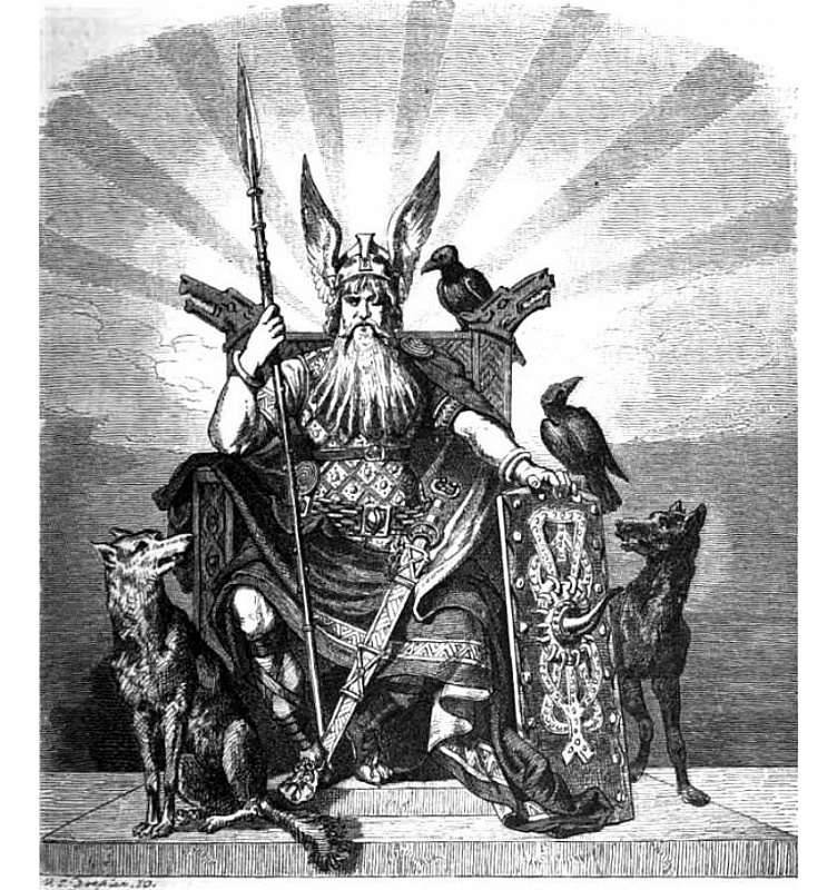 Бог Один - воин, поэт, шаман, повелитель валькирий и молний, верховный бог скандинавского пантеона. 