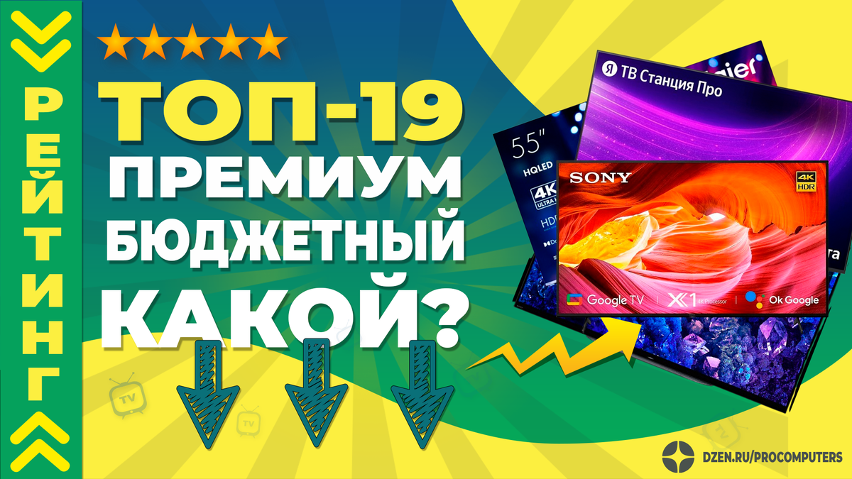 Лучшие Смарт-телевизоры 2025 года на любой кошелек