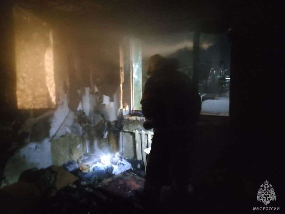    Пожар в Павловске . Источник: t.me/mchs_altkray