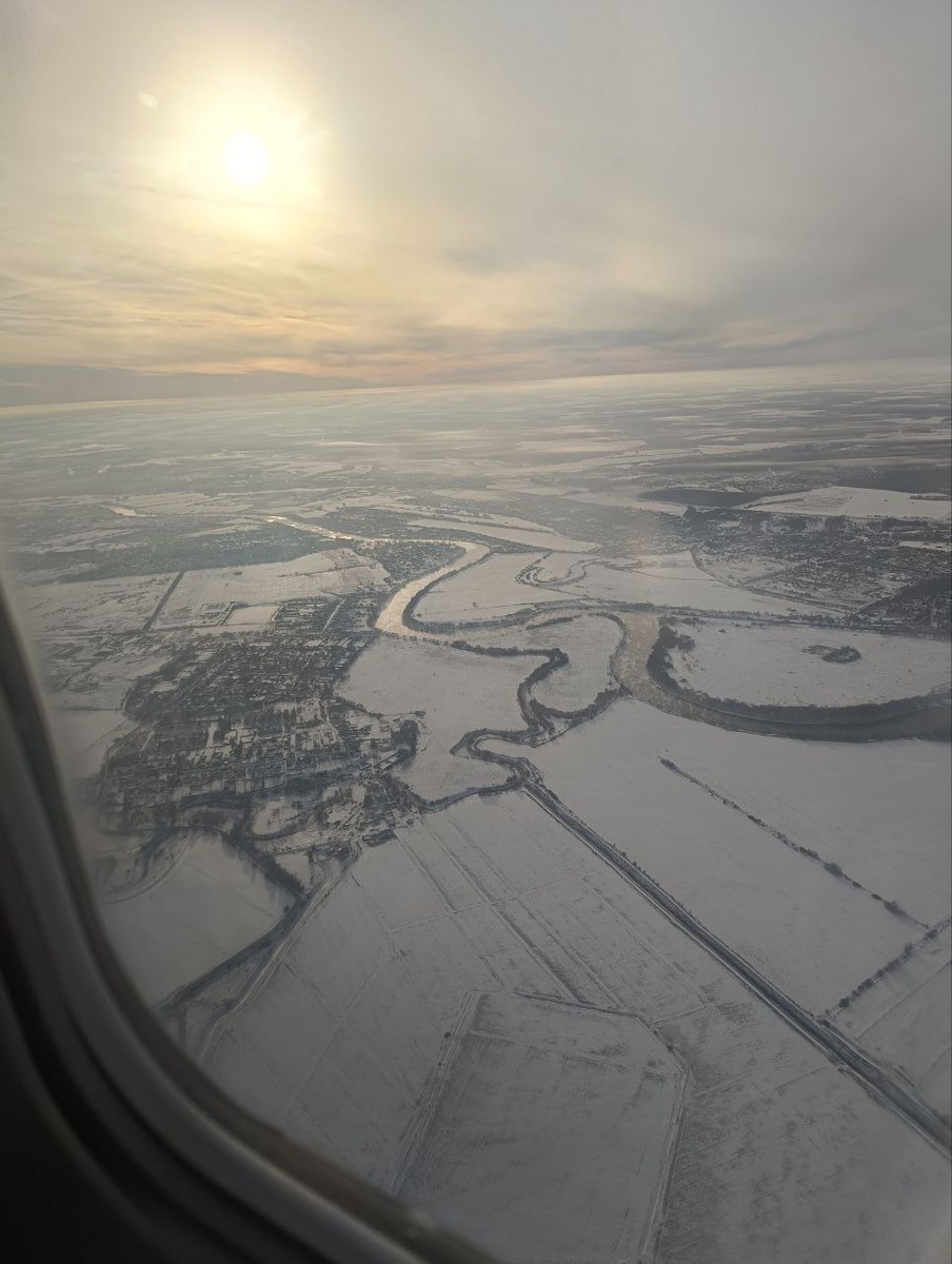 Вид из маленького самолета