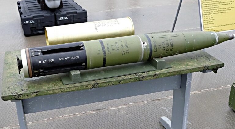 Первая 152-мм версия снаряда «Краснополь» 3ОФ39
