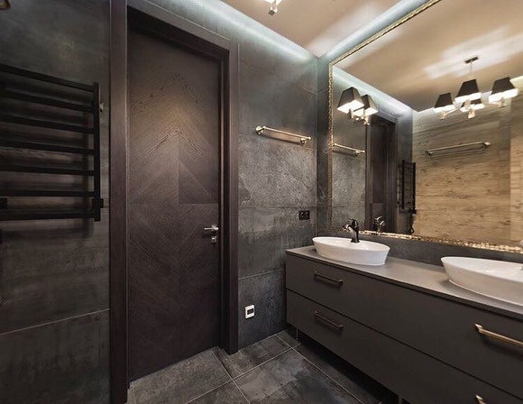 Дверь DORIAN.RU в натуральном шпоне в  реализованном проекте дизайнера Галины Шашковой 