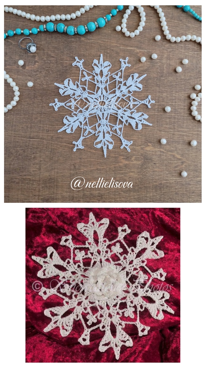 Снежинки 2025 от @nellielisova