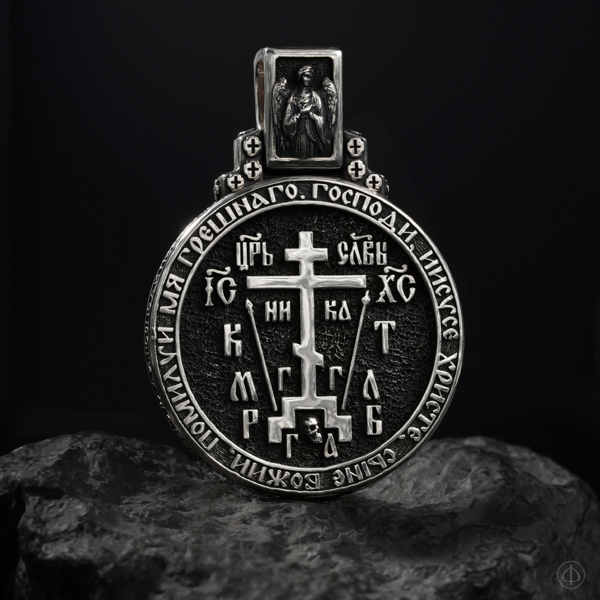 Подвеска из серебра с иконой Арт.009