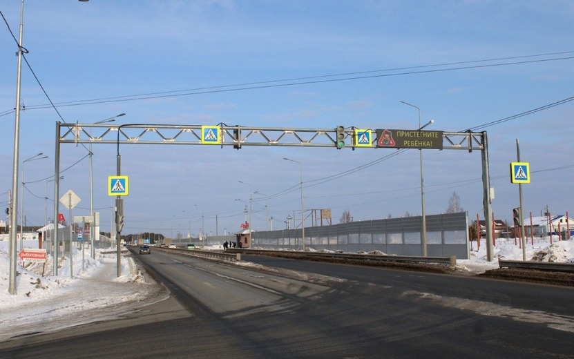    Шумозащитные экраны установили на трассе Ижевск – Сарапул