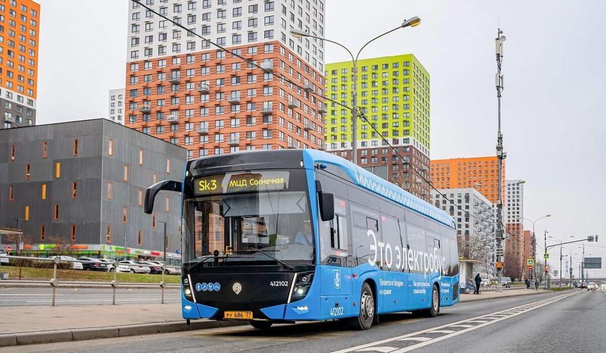     Электробус в Москве. Источник: mos.ru Автор фото: Пресс-служба Мэра и Правительства Москвы