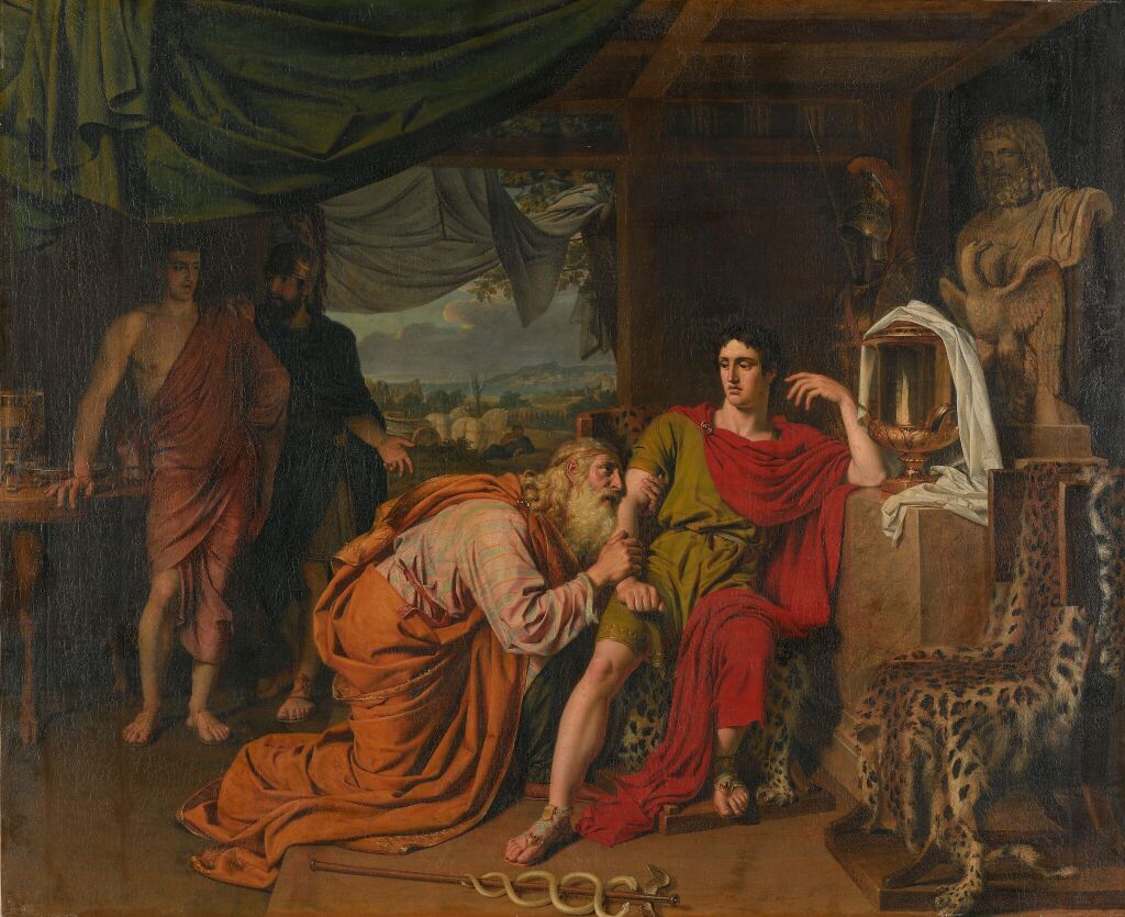 Александр Иванов. «Приам, испрашивающий у Ахиллеса тело Гектора», 1824 год, Государственная Третьяковская галерея, Москва © Public domain