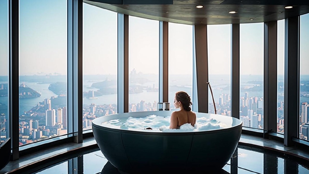 Стильная квартира в небоскребе - так ее представляет нейросеть "Кандинский"