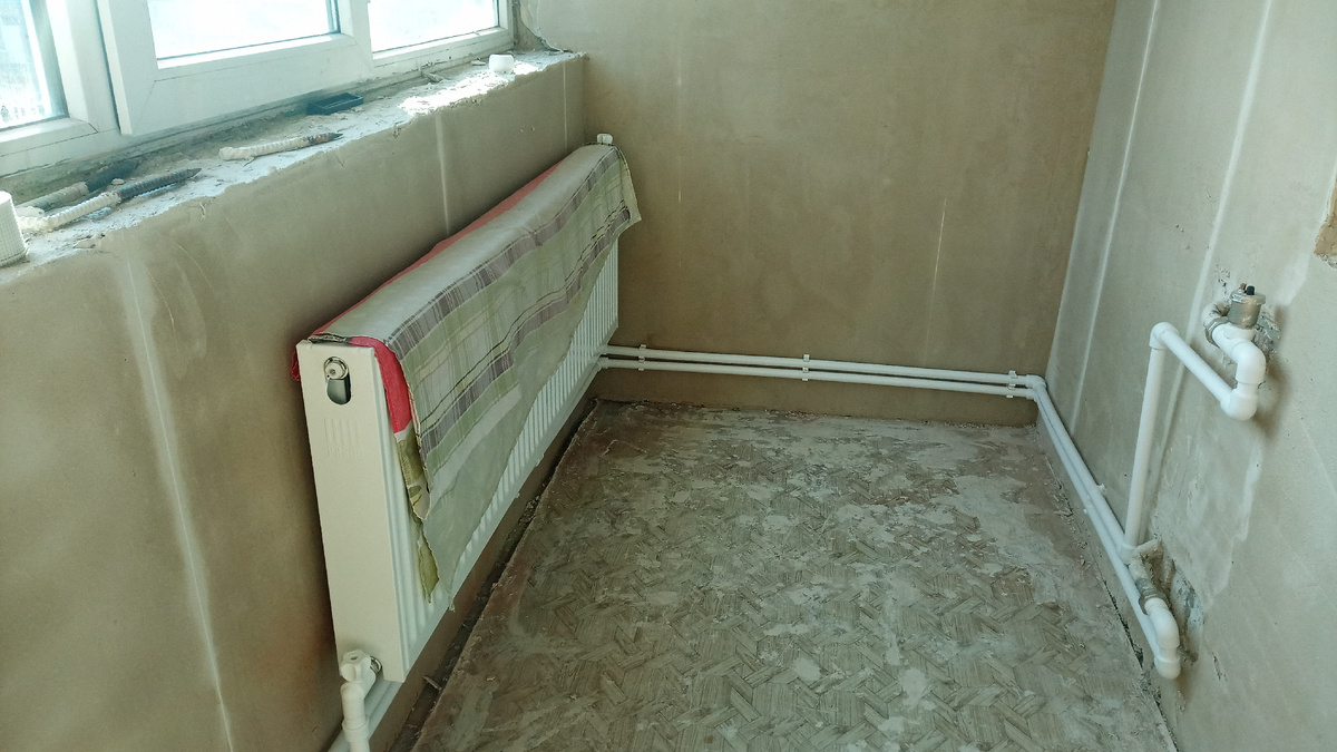 Лоджия в процессе