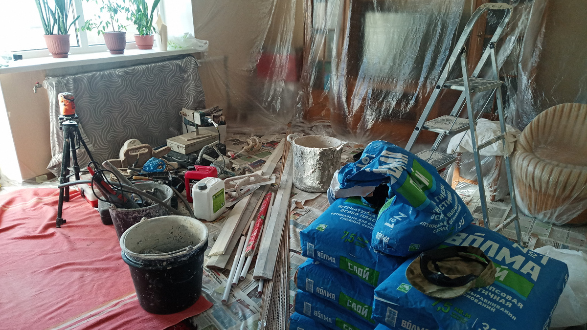 Ремонт идет полным ходом