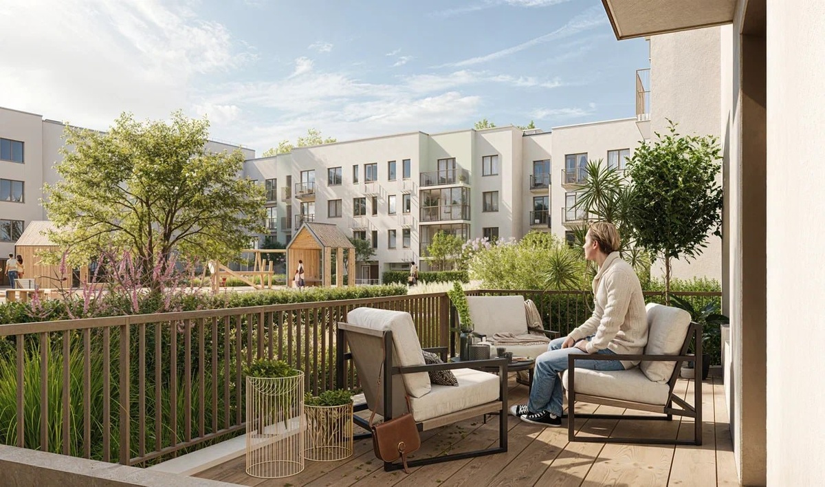 Терраса на первом этаже.