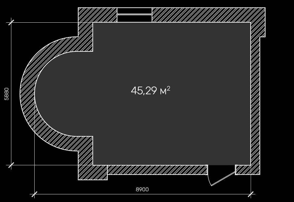 План исходного помещения