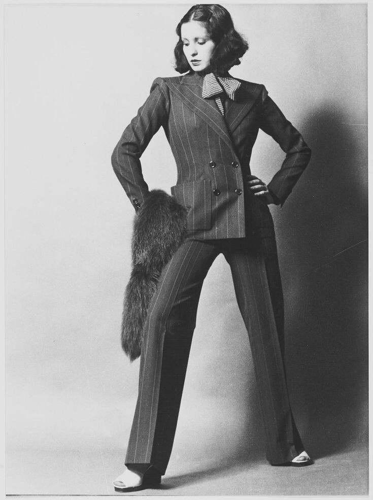 Yves Saint Laurent.Костюм из коллекции haute couture 1971.