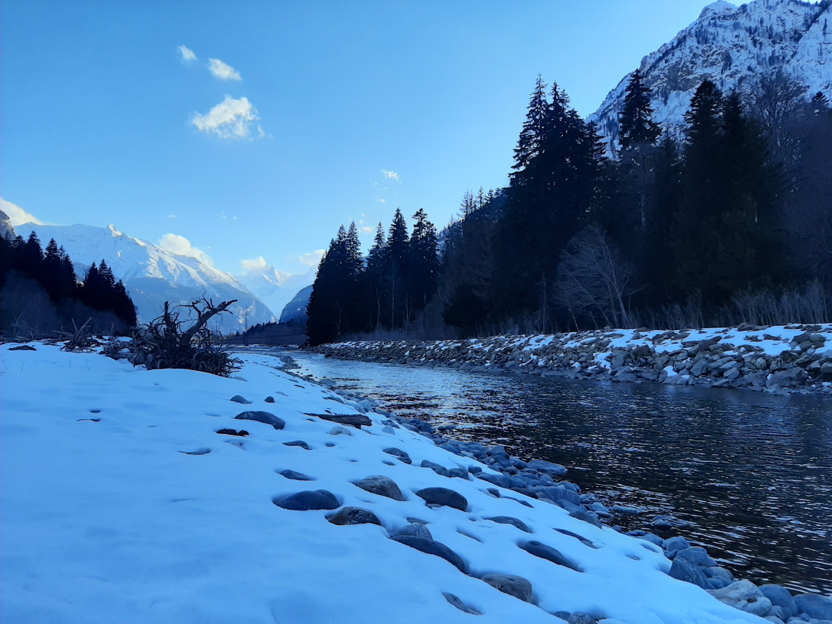 р.Теберда зимой