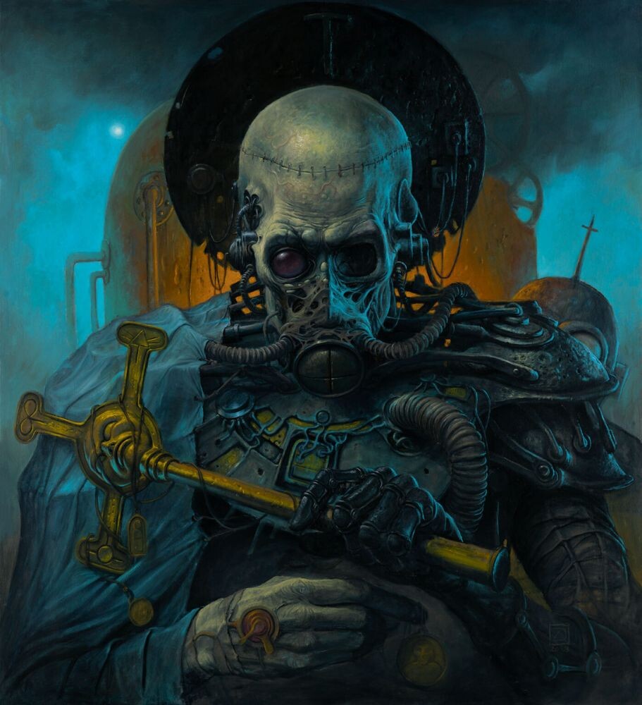 КАРТИНА ХУДОЖНИКА ДАРИУША ЗАВАДСКОГО/ Dariusz Zawadzki / “СВЯЩЕННИК” техника: масло, оргалит | формат: 110 x 100 см | 2023 год