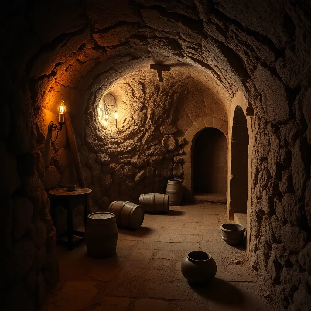 Средневековый погреб