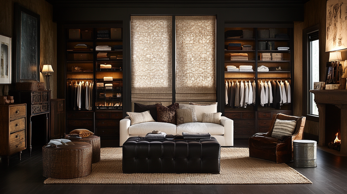 Жалюзи для гардеробной: стиль и функционал