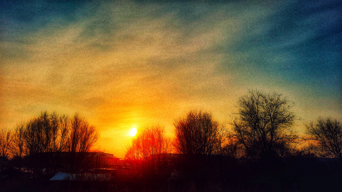 Закат в обработке 🙂