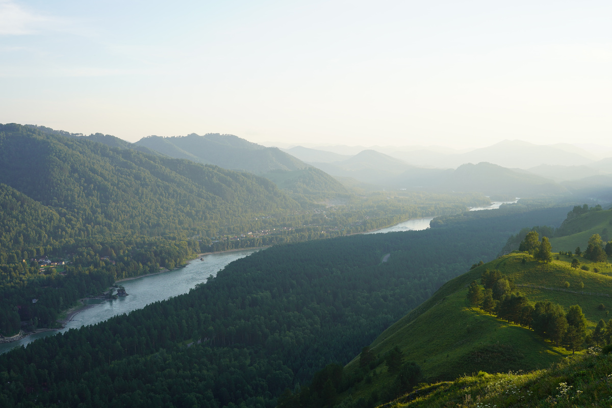 Река Катунь. с.Манжерок 