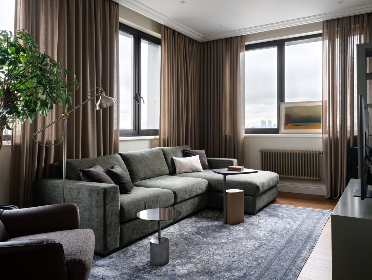 Квартира для молодой семьи с ребенком по проекту Ирины Бдайциевой.