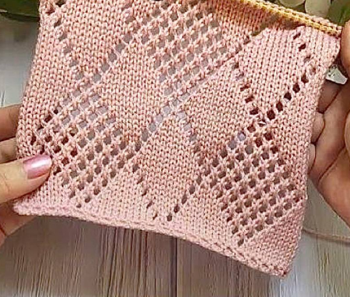 узор спицами