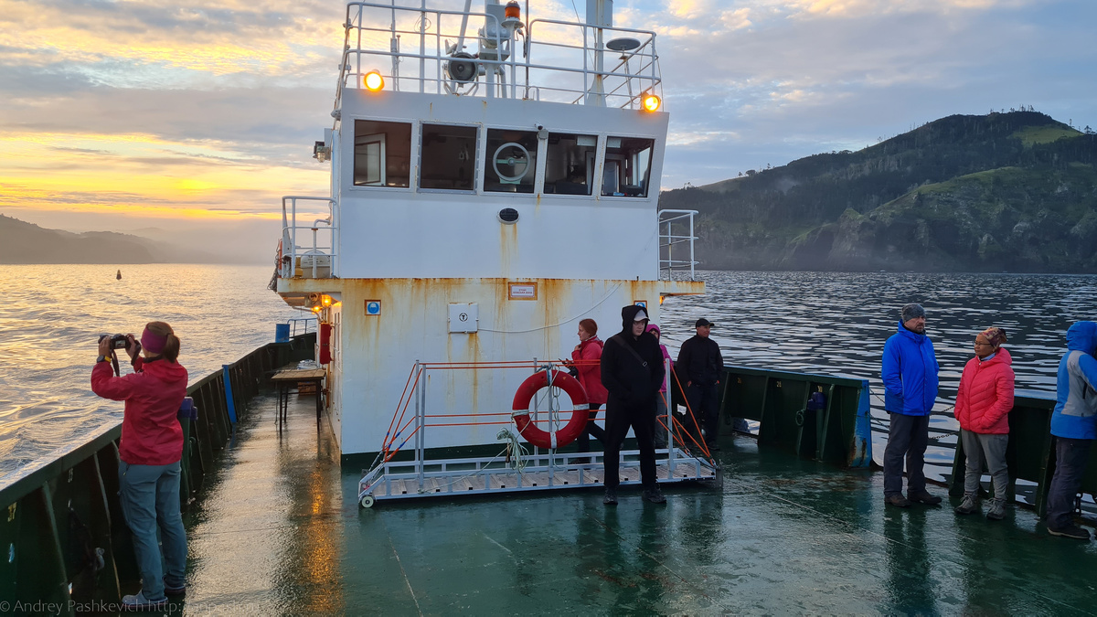 На пароме от Шикотана